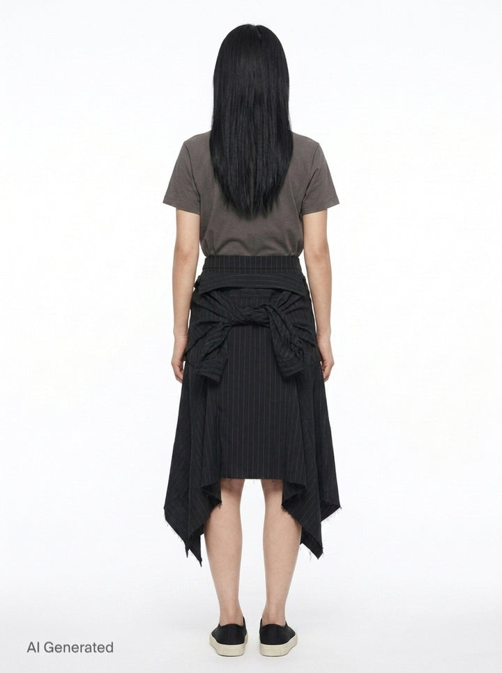 Sue Wrapped Asymmetric Skirt | Andersson Bell | Club21 - back