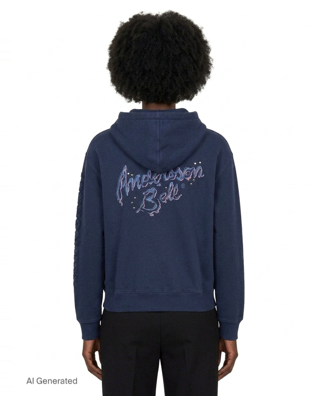 Unisex Patchwork Zip Hoodie | Andersson Bell | Club21 - back