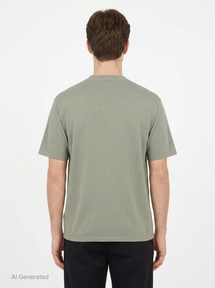 High Gauge Tussah Silk Tee | Auralee | Club21 - back