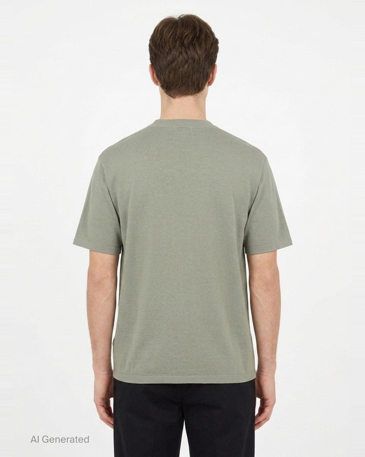 High Gauge Tussah Silk Tee | Auralee | Club21 - back