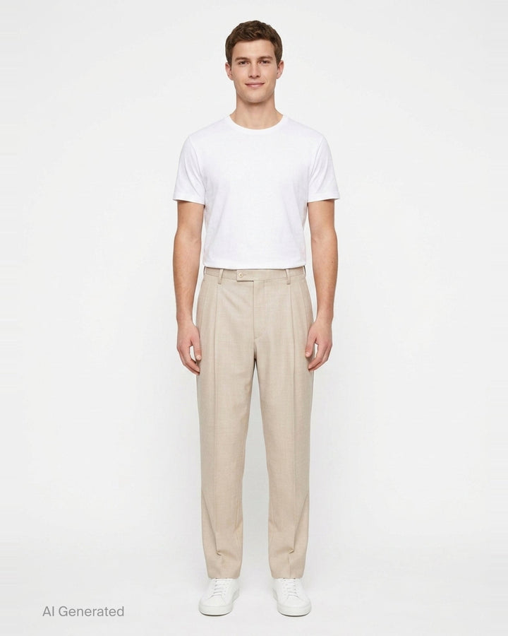 Super Light Wool Two-Tuck Slacks | Auralee | Club21 - front