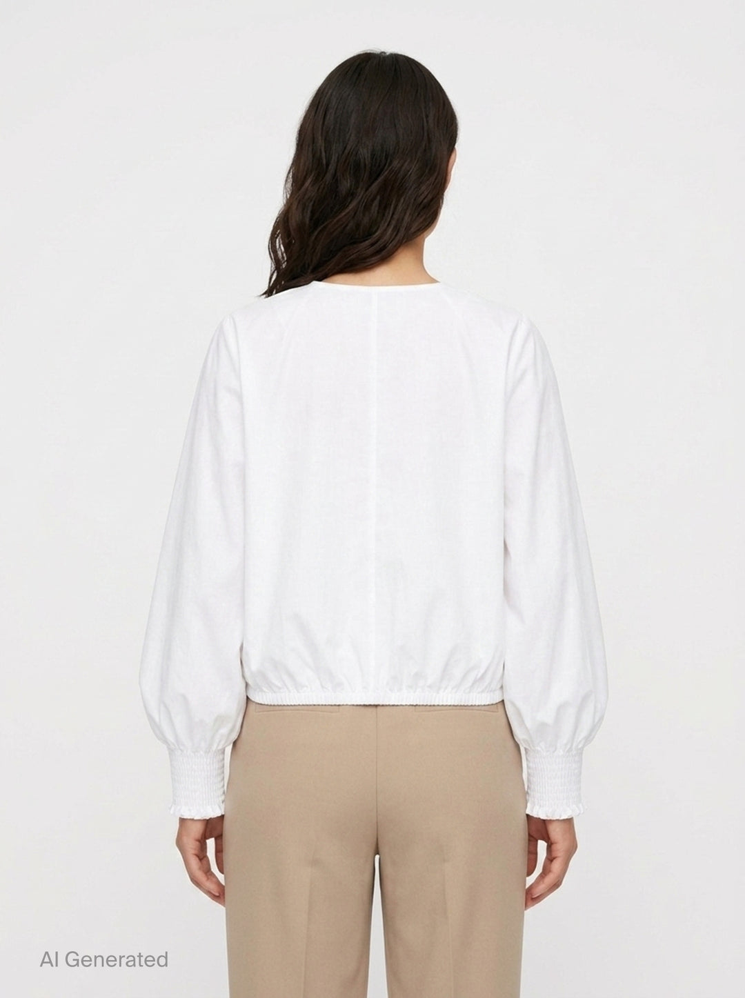 Batwing Poplin Shirt | Balmain | Club21 - back