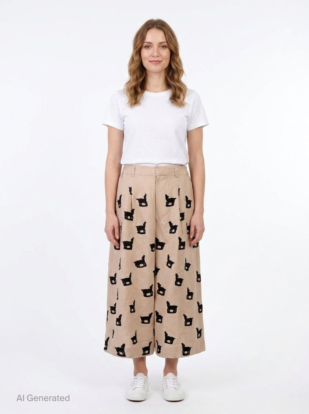 Linen Wide Leg Pants | Biyan | Club21 - front
