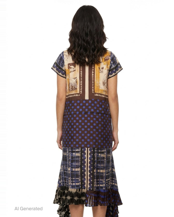 Pleated Hem Linen Shirt Dress | Biyan | Club21 - back