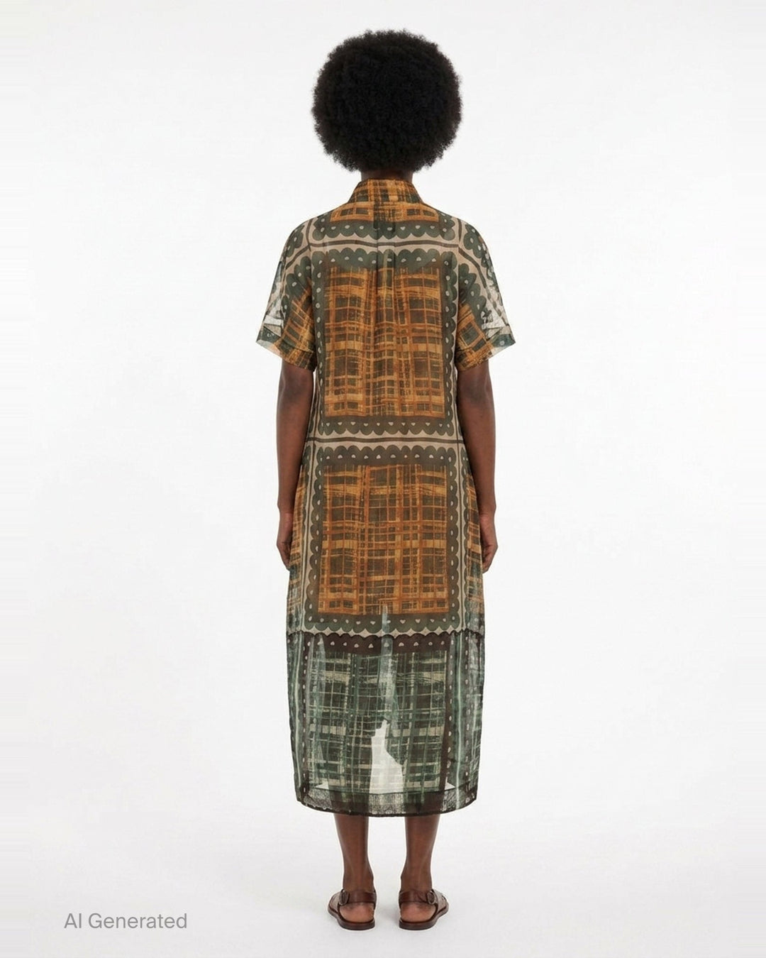 Pleated Hem Linen Shirt Dress | Biyan | Club21 - back