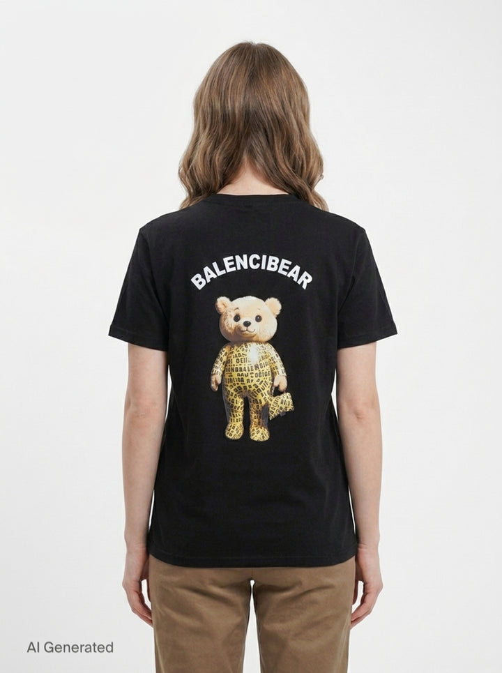 Balencibear Graphic Tee | Black Score | Club21 - back