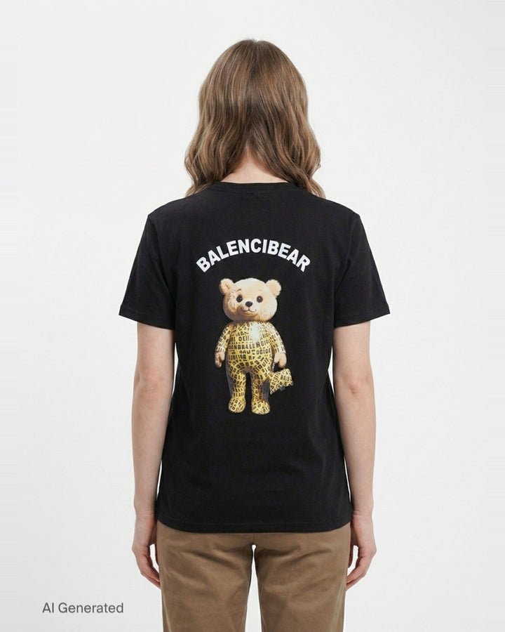 Balencibear Graphic Tee | Black Score | Club21 - back