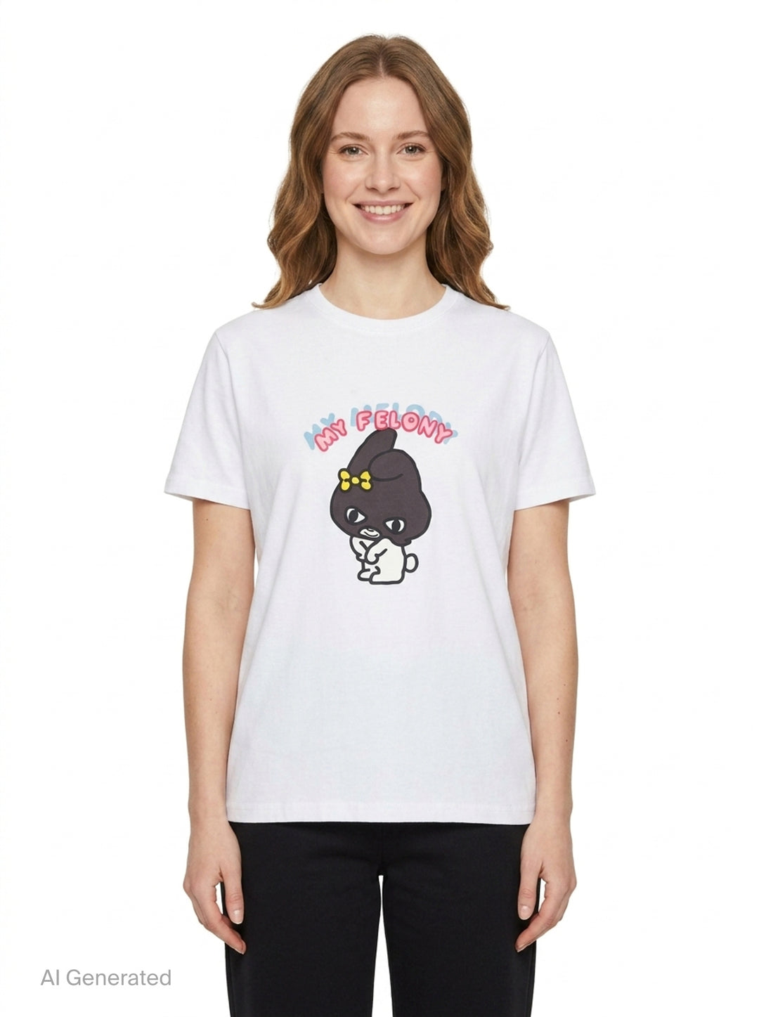 My Felony Graphic Tee | Black Score | Club21 - front