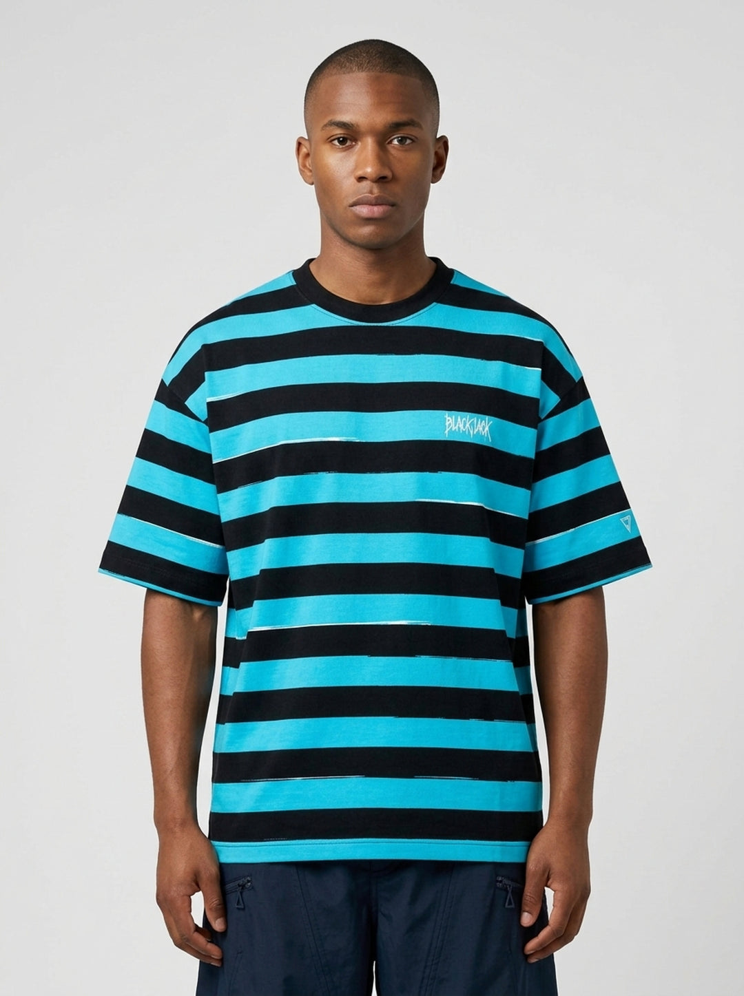 Menace Stripe Tee | Blackjack | Club21 - front