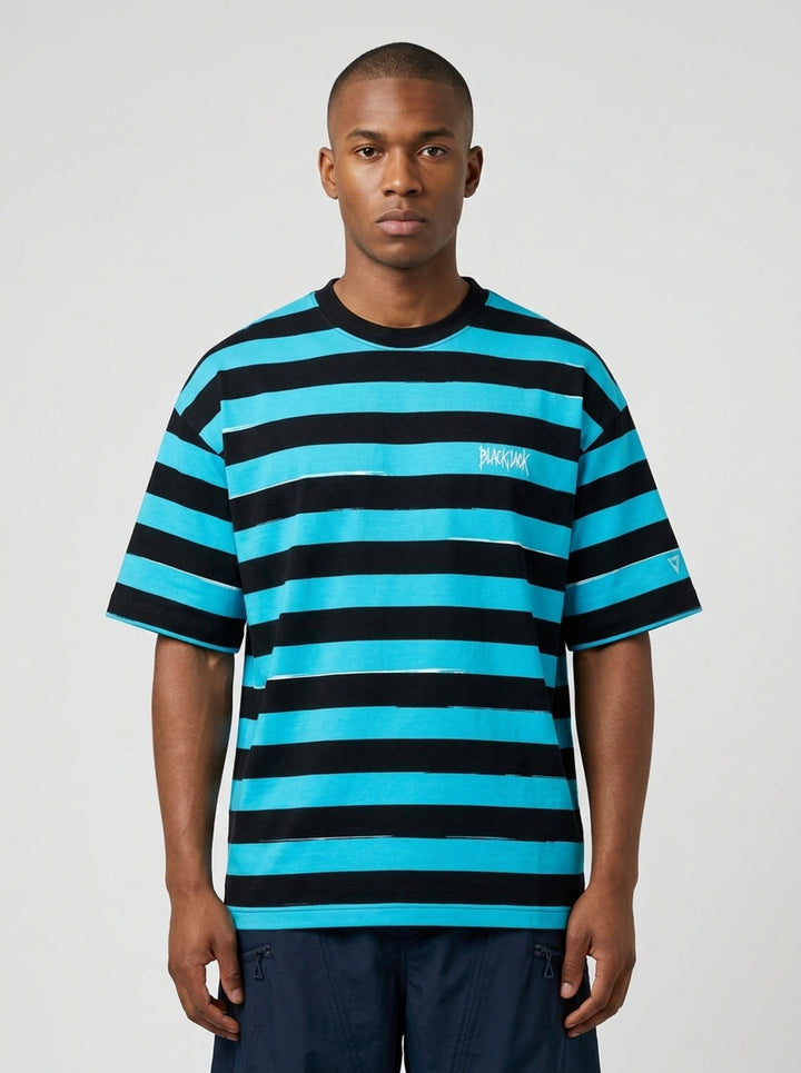 Menace Stripe Tee | Blackjack | Club21 - front