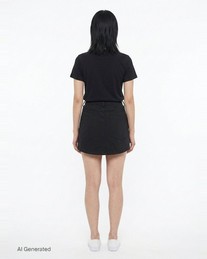 Giant Front Volume Sweat Mini Skirt | Bonbom | Club21 - back