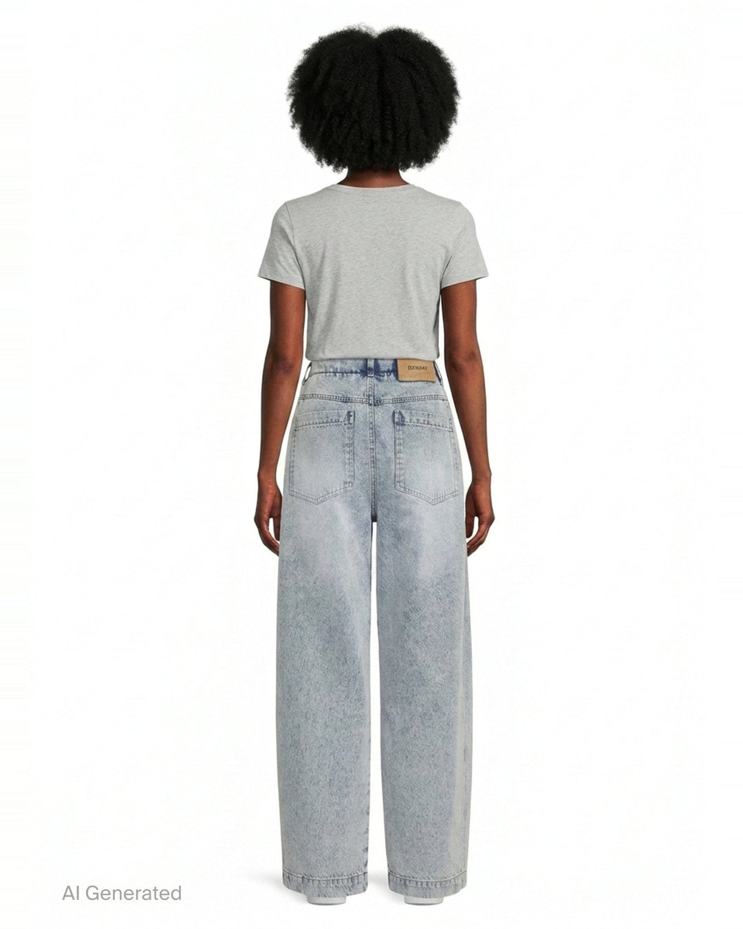 Giant Front-Volume Tuck Jeans | Bonbom | Club21 - back
