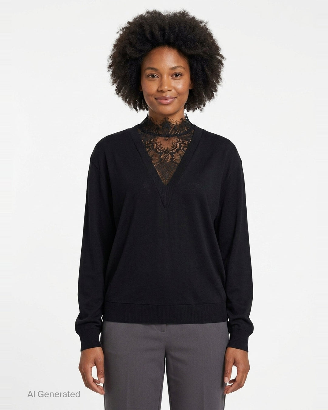 Lingerie Neck Sweater | Bonbom | Club21 - front