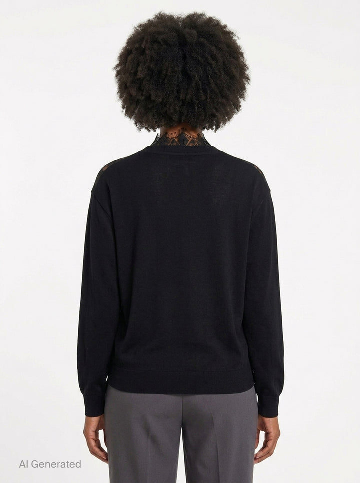 Lingerie Neck Sweater | Bonbom | Club21 - back