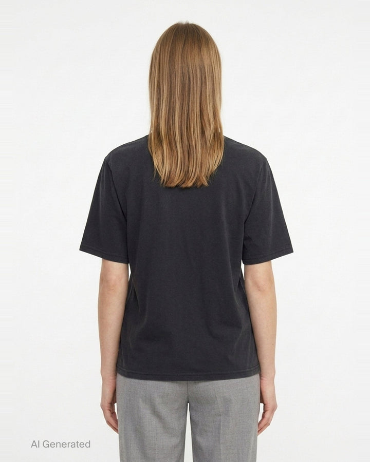 Oval Washed Griffin Graphic Tee | Bonbom | Club21 - back