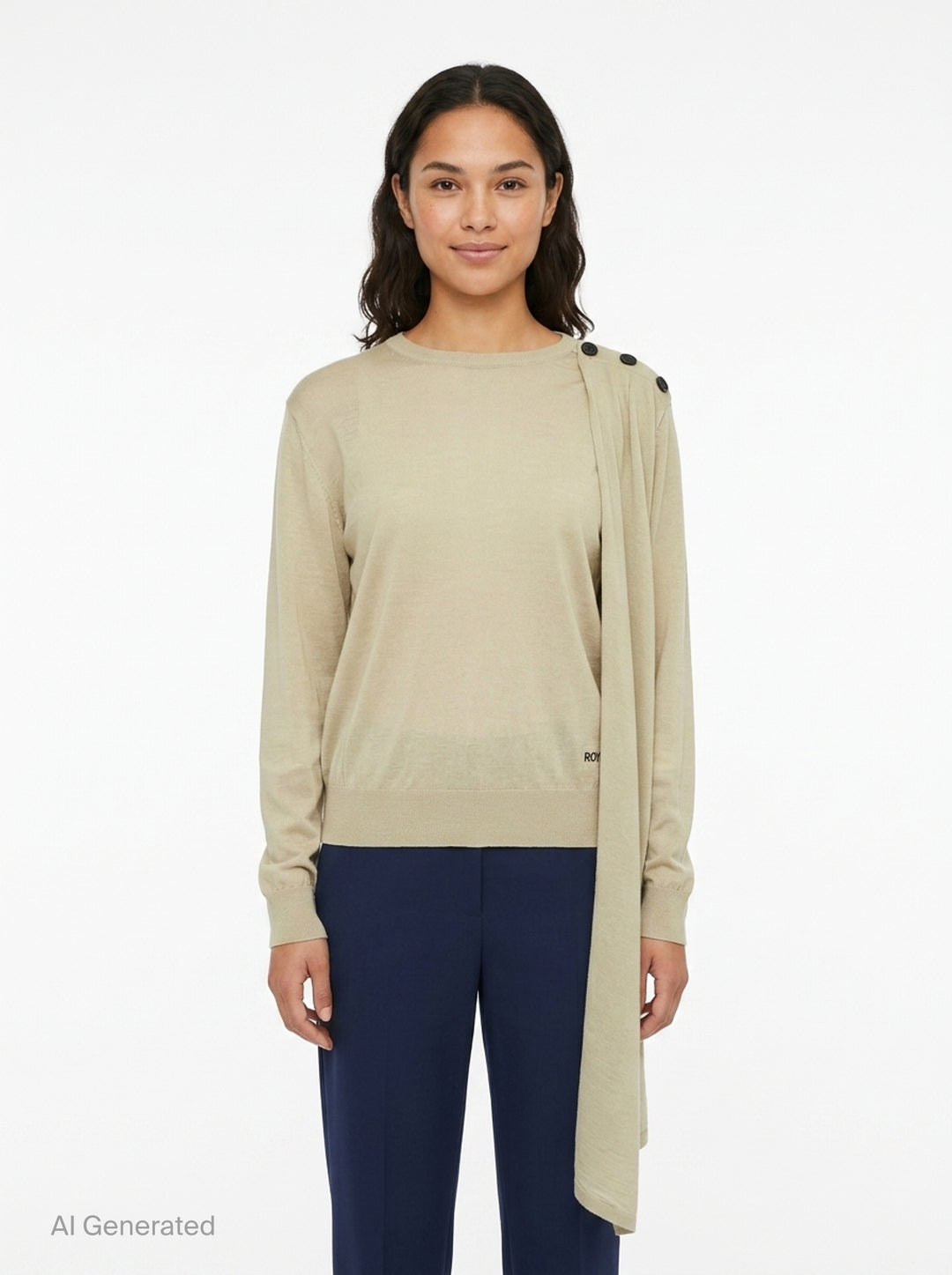 Shawl Scarf Shoulder Sweater | Bonbom | Club21 - front
