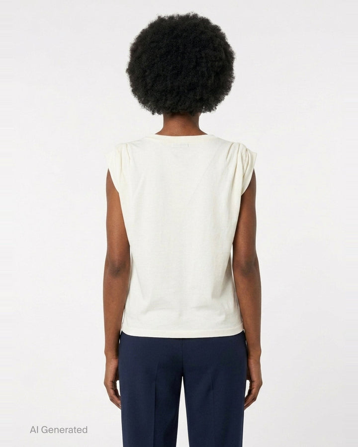 Shoulder Tuck Sleeveless Top | Bonbom | Club21 - back