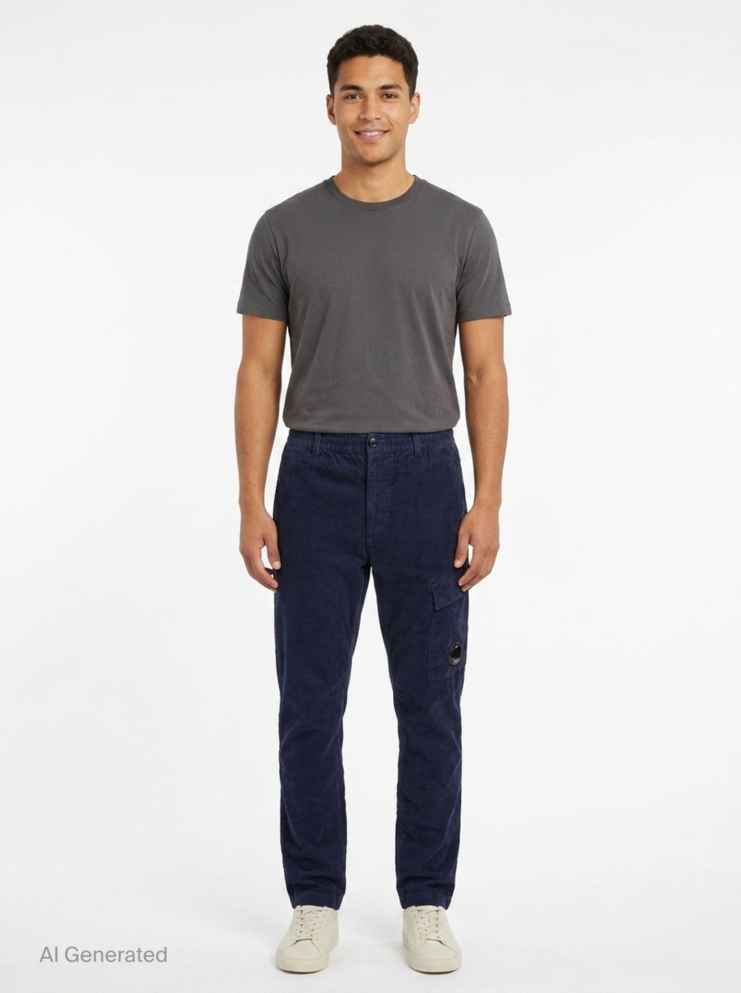 Corduroy Regular Cargo Pants | C.P. Company | Club21 - front