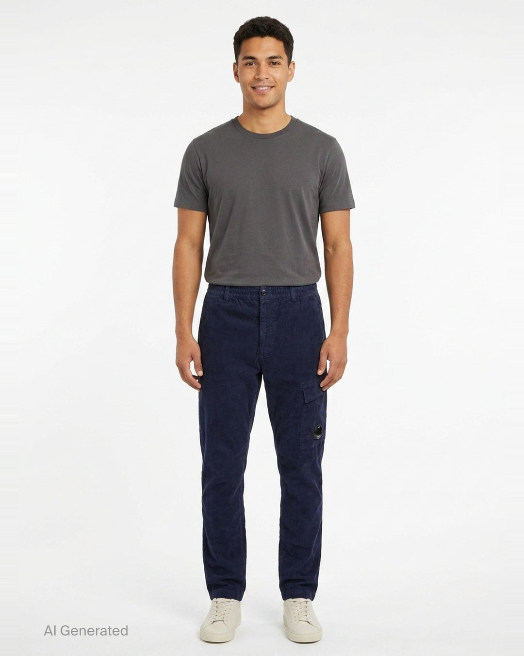 Corduroy Regular Cargo Pants | C.P. Company | Club21 - front