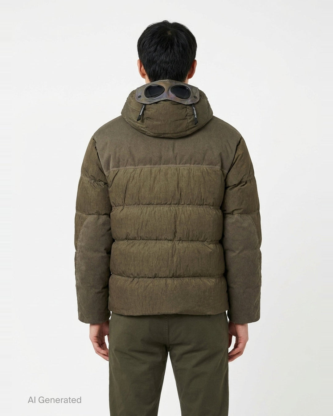 Eco-Chrome Mixed Down Jacket | C.P. Company | Club21 - back