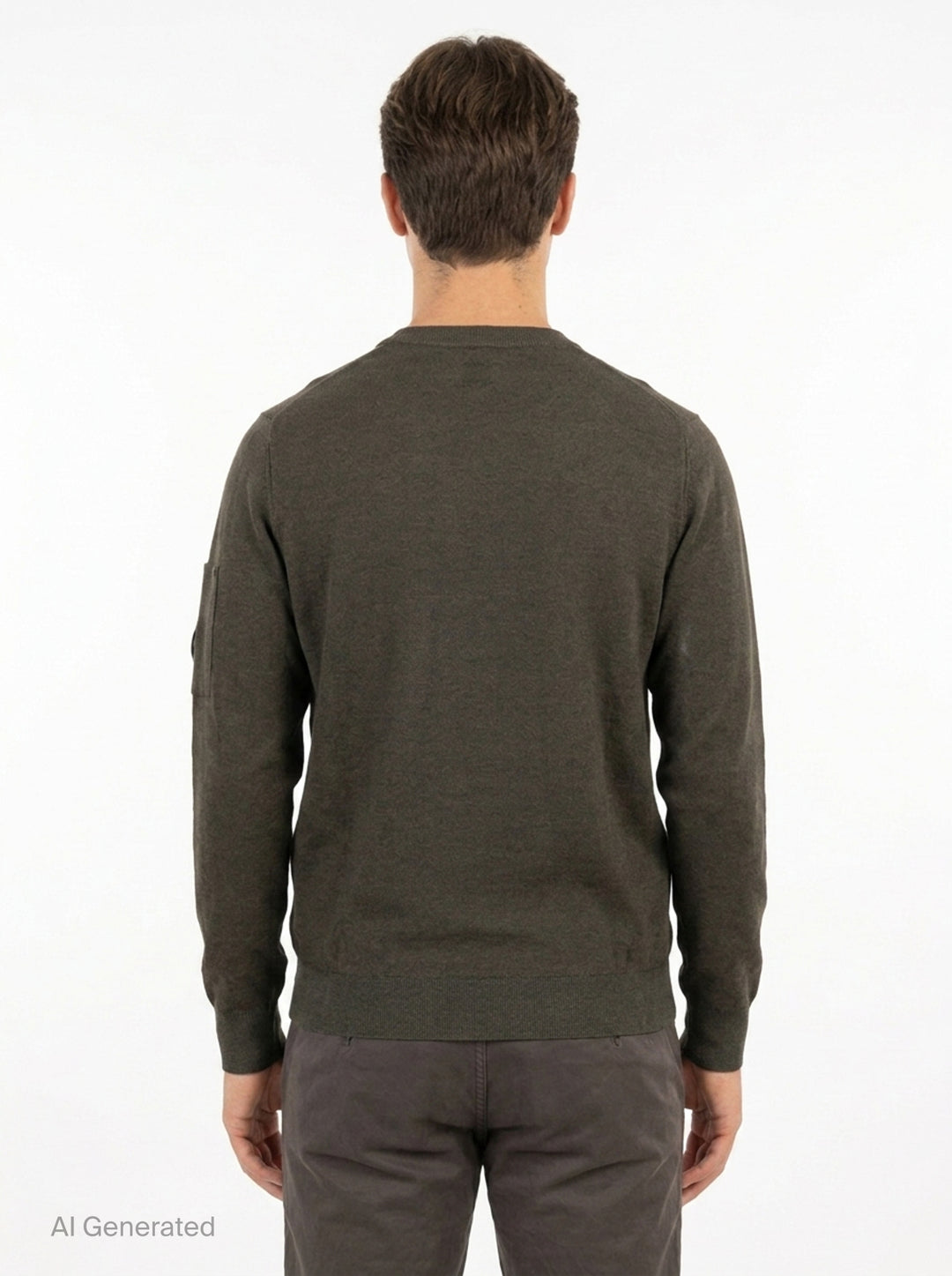 Merino Wool Re-Colour Crewneck Sweater | C.P. Company | Club21 - back