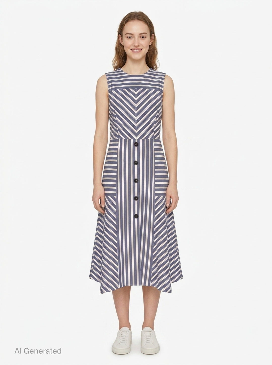 Crew Neck A-Line Dress | Carolina Herrera | Club21 - front