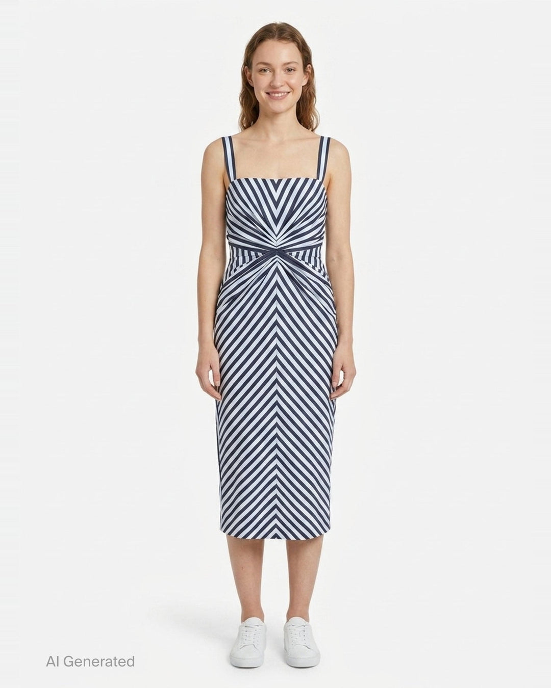 Slim Strap Ruched Pencil Dress | Carolina Herrera | Club21 - front