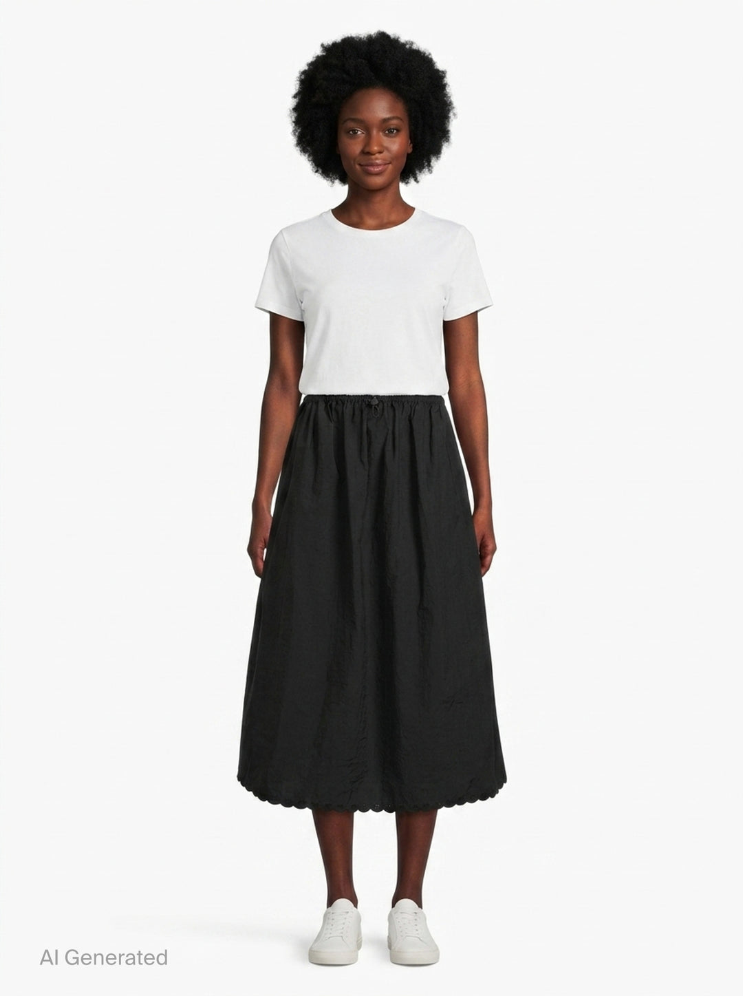 Embroidered Taffeta Midi Skirt | Cecilie Bahnsen | Club21 - front
