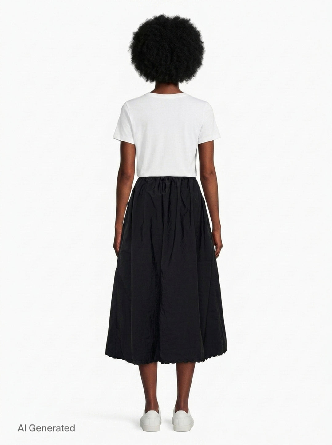 Embroidered Taffeta Midi Skirt | Cecilie Bahnsen | Club21 - back
