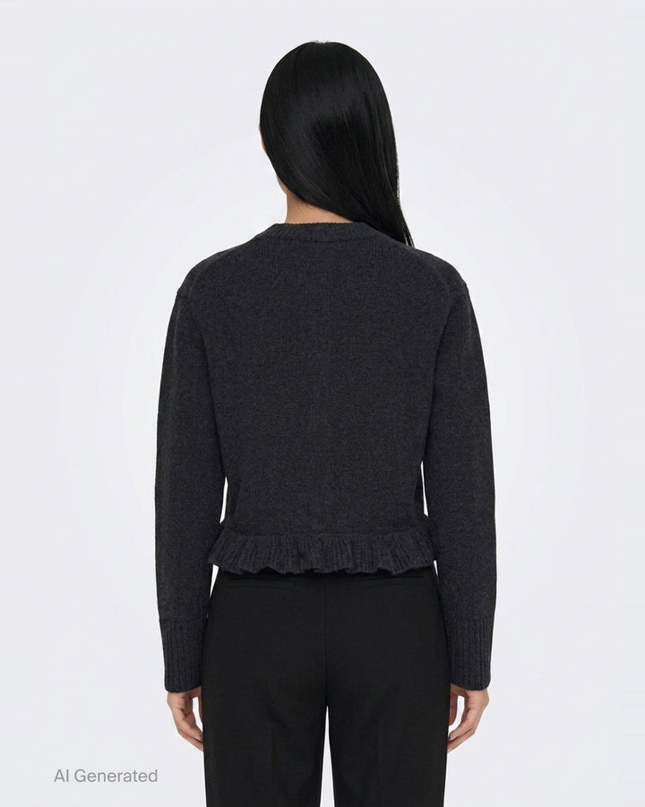 Fibbie Recycled Cashmere Cardigan | Cecilie Bahnsen | Club21 - back