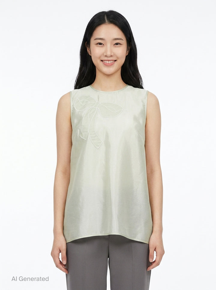 Hybrid Organza Top | Cecilie Bahnsen | Club21 - front