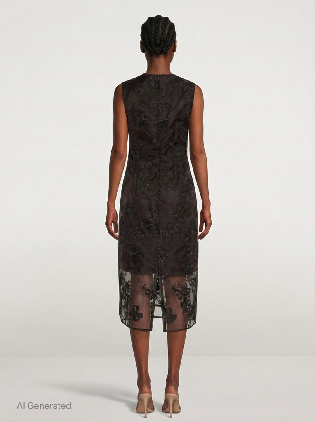 Rosette Organza Dress | Cecilie Bahnsen | Club21 - back