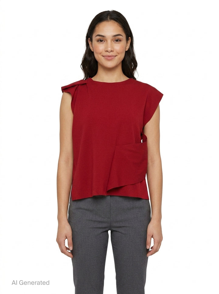 Draped Ruffle Top | CFCL | Club21 - front