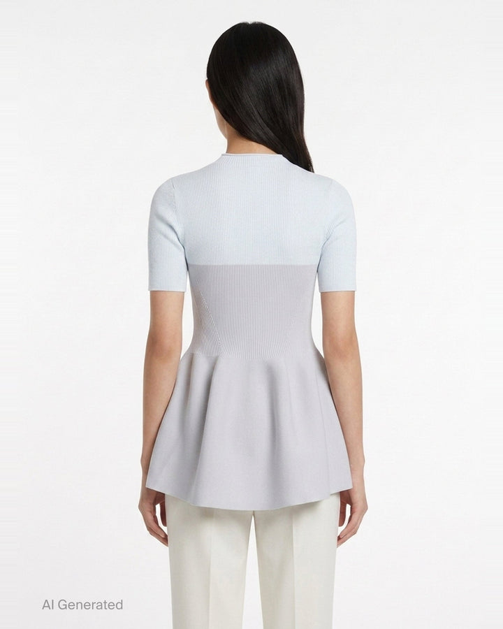 Lucent Décolletage Short Sleeve Top | CFCL | Club21 - back