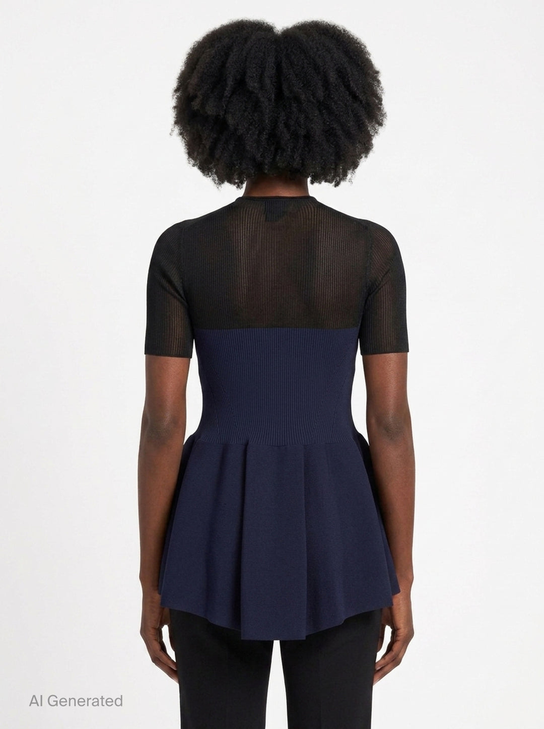 Lucent Décolletage Short Sleeve Top | CFCL | Club21 - back