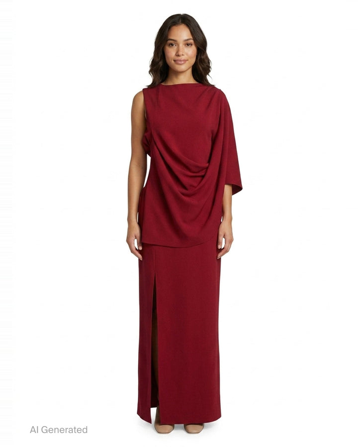 Milan Draped Sleeveless Dress | CFCL | Club21 - front