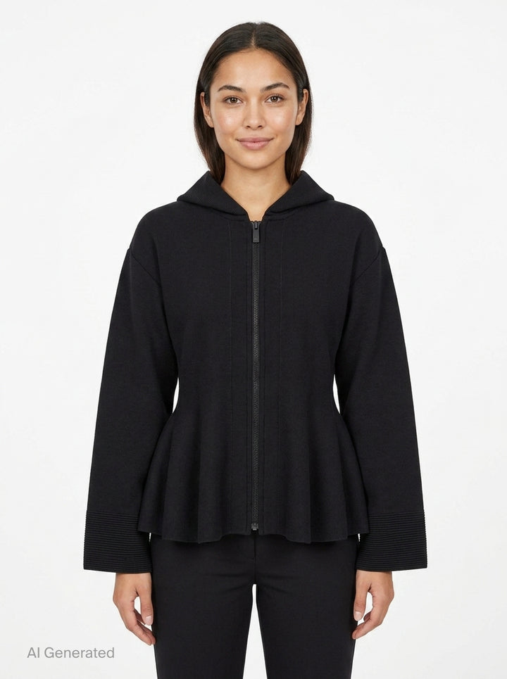 Milan Hoodie Flare Jacket | CFCL | Club21 - front