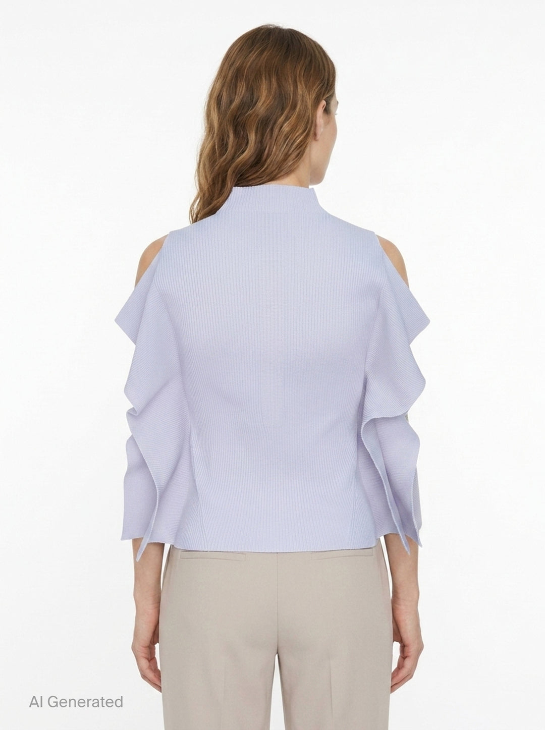 Portrait Crease Knit Top | CFCL | Club21 - back