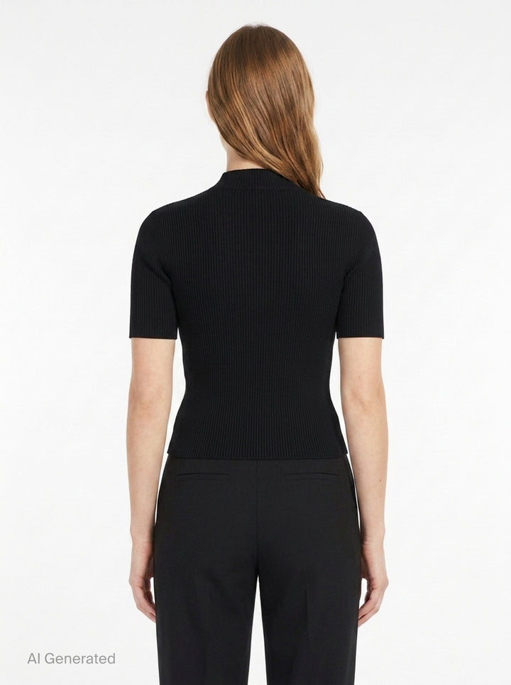 Portrait Short Sleeve Top | CFCL | Club21 - back