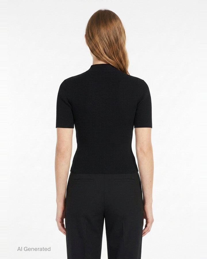 Portrait Short Sleeve Top | CFCL | Club21 - back