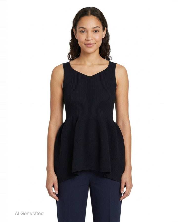 Pottery Sleeveless Knit Top | CFCL | Club21 - front