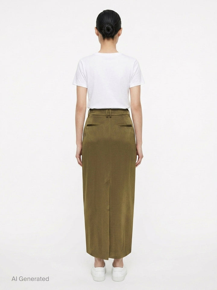 Ambre Crepe Acetate Mix Skirt | Club21 Collection | Club21 - back