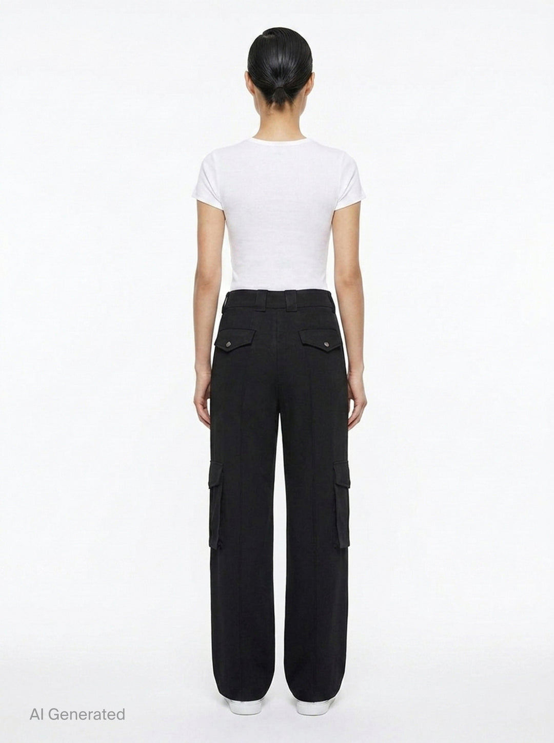 Celeste Crepe Acetate Cargo Pants | Club21 Collection | Club21 - back