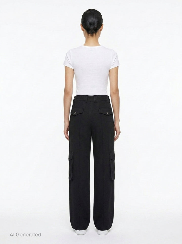 Celeste Crepe Acetate Cargo Pants | Club21 Collection | Club21 - back