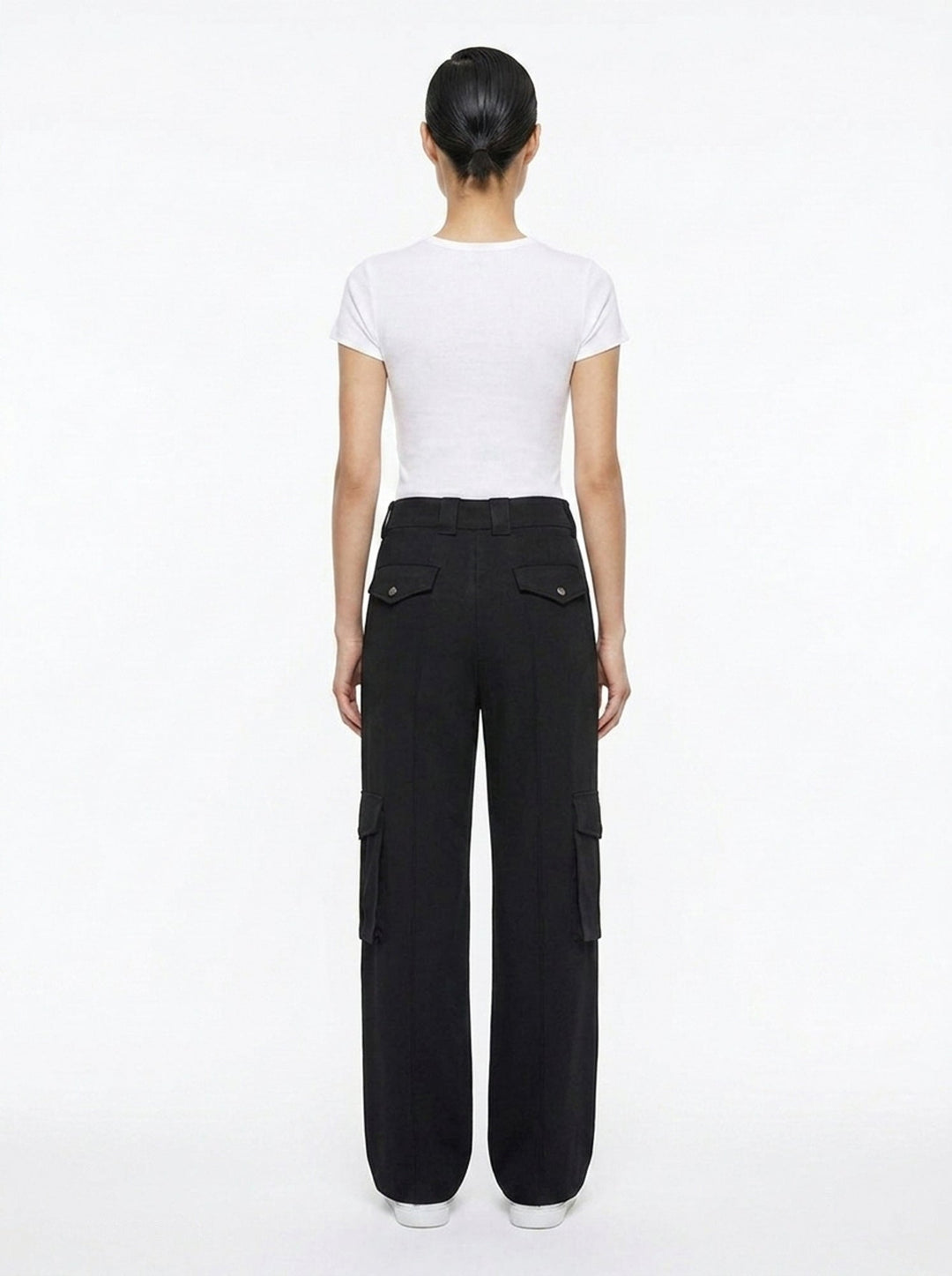 Celeste Crepe Acetate Cargo Pants | Club21 Collection | Club21 - back