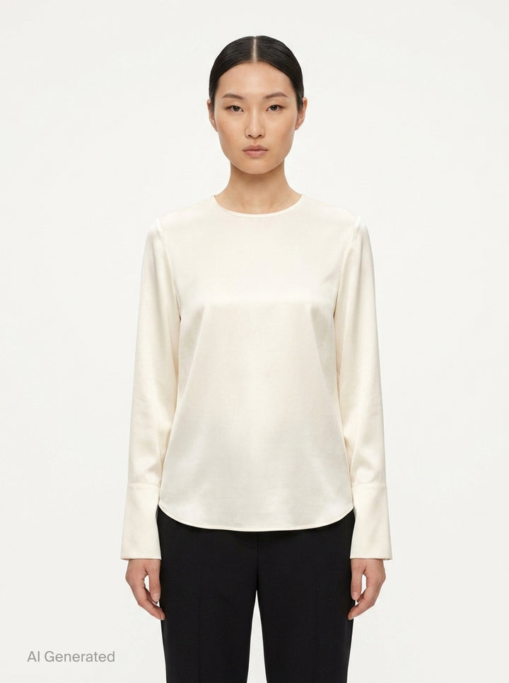 Colette Matte Satin Blouse | Club21 Collection | Club21 - front