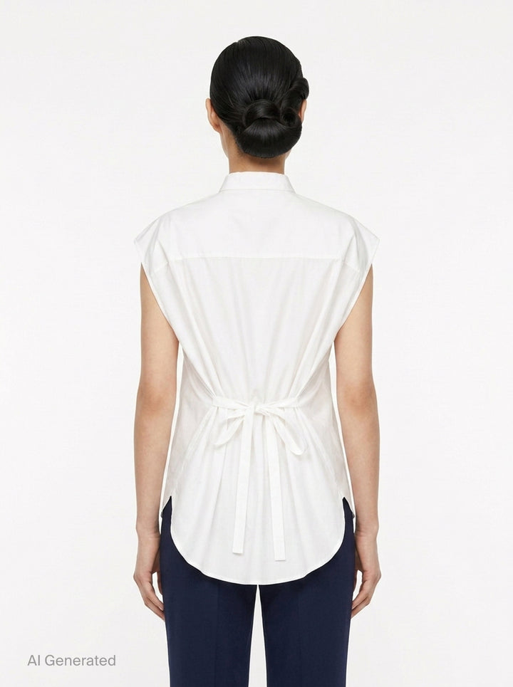 Edith Structure Cotton Blouse | Club 21 Collection | Club21 - back
