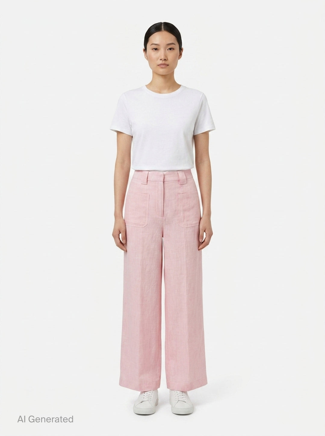Isaline Hand Brush Linen Pants | Club21 Collection | Club21 - front