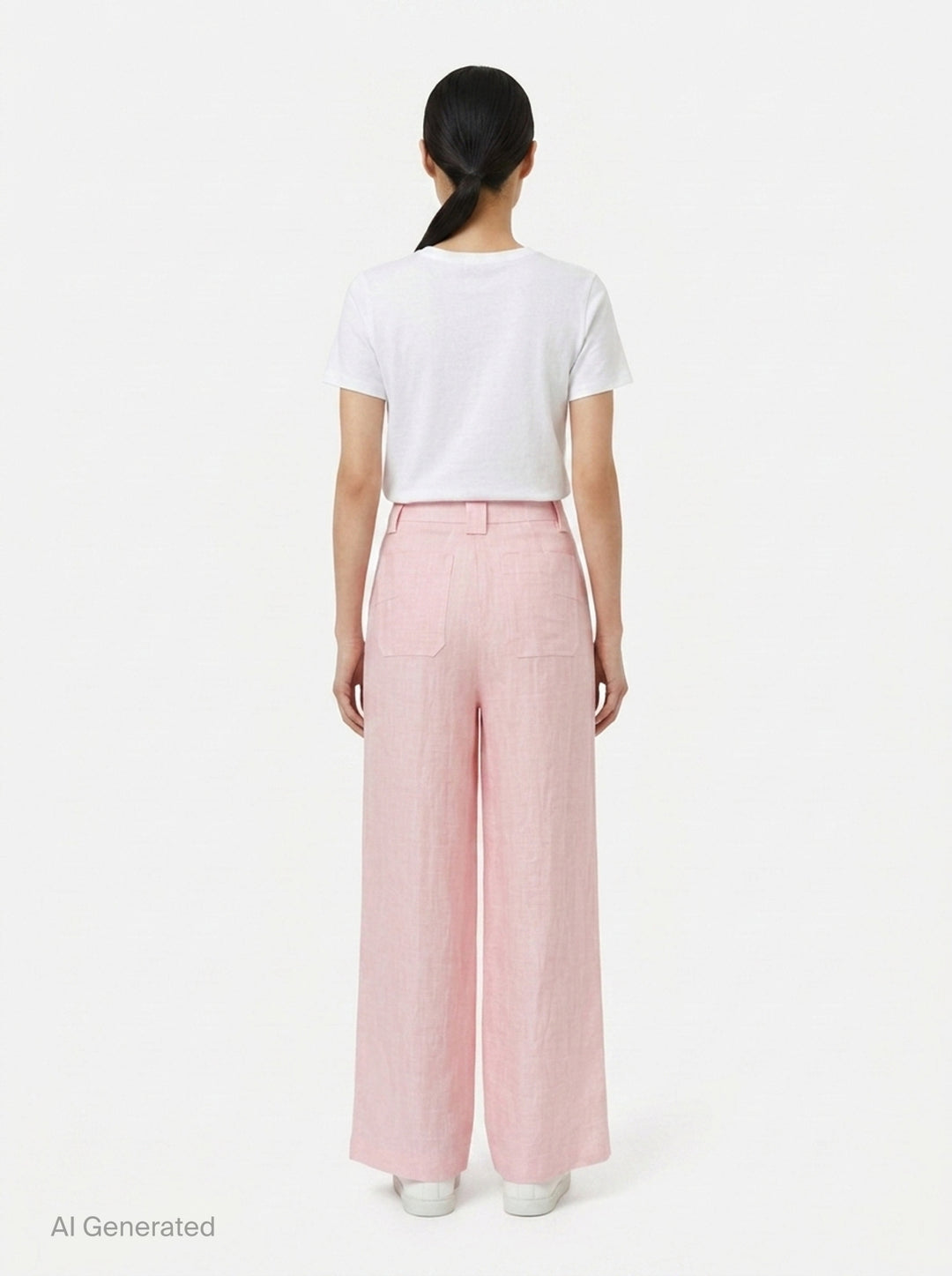 Isaline Hand Brush Linen Pants | Club21 Collection | Club21 - back