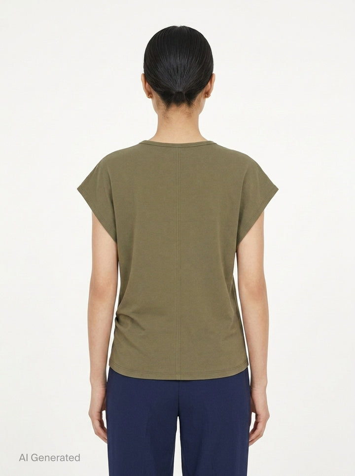 Leonie Cotton Spandex Jersey Top | Club21 Collection | Club21 - back